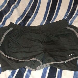 Black Grey Kids Running Shorts Built In Spanx